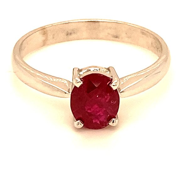 Winza Ruby 1.74ct Solid 18K White Gold Ring - Picture 1 of 7